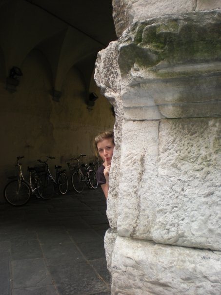 The mob could be around any corner in Lucca..