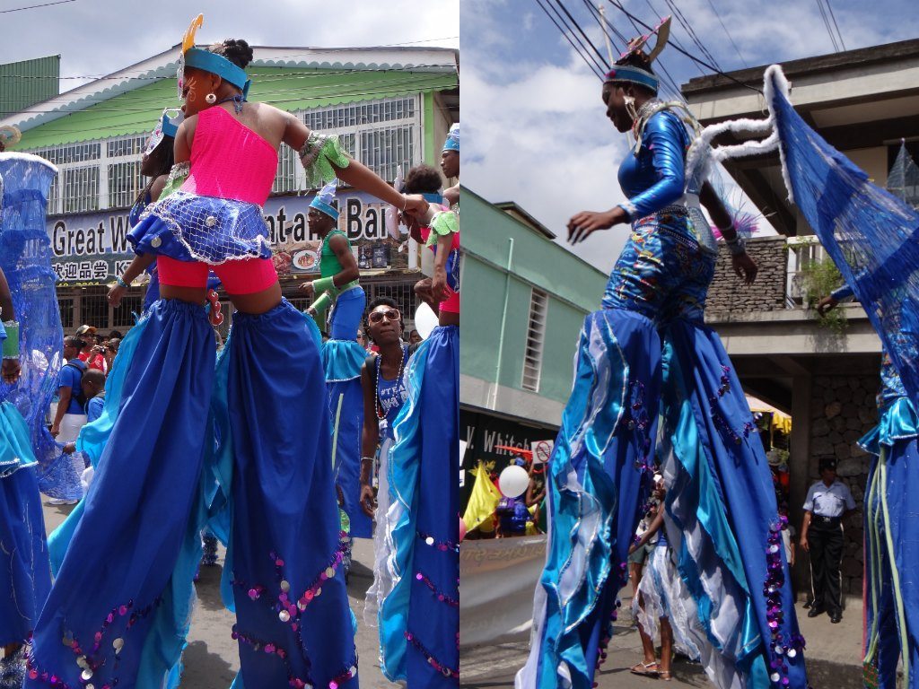 men and women at Carnival Dominica