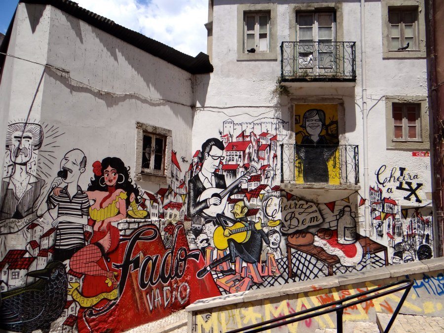 neighborhoods for street art in Lisbon
