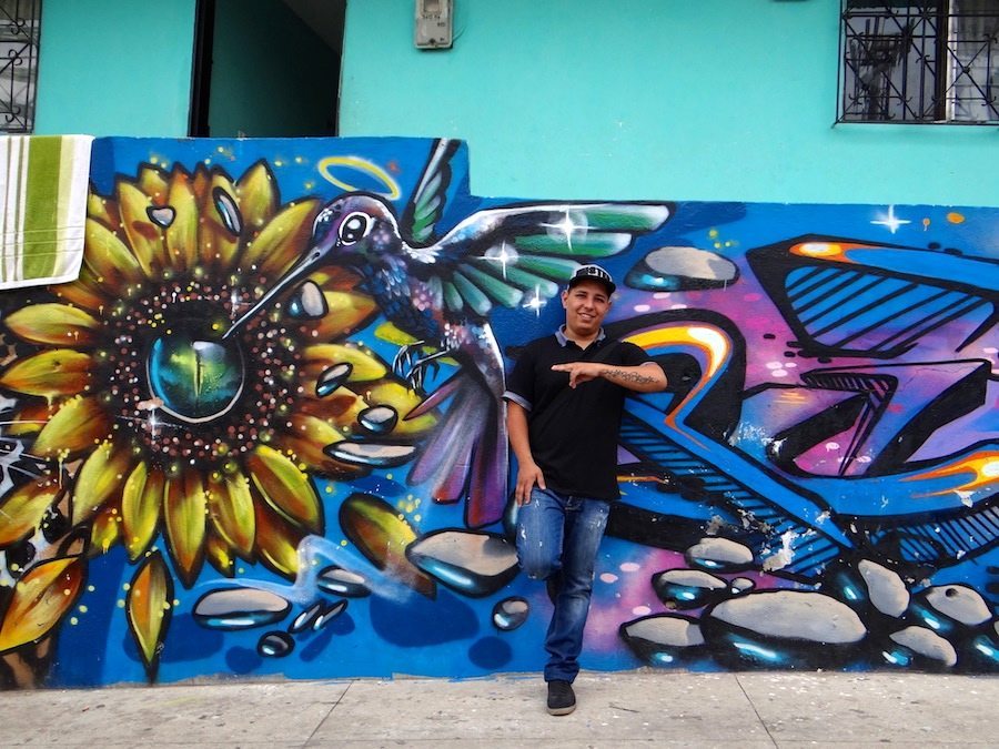 local street artists in Medellin